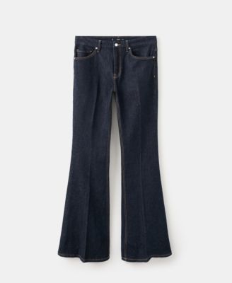 Women's Violet Flared High-Rise Jeans