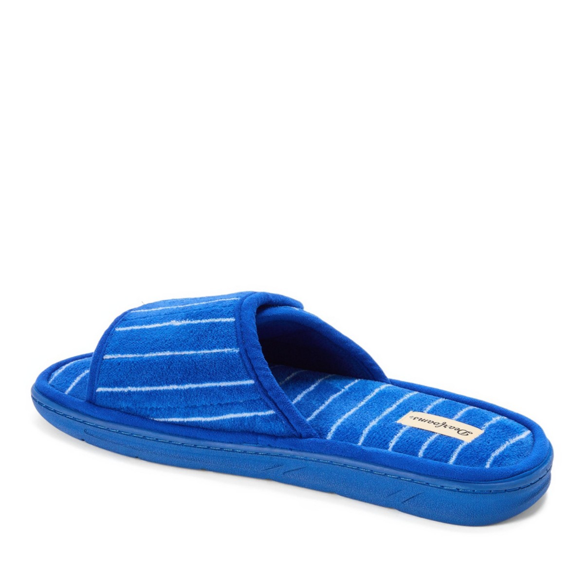 Мужские Dearfoams Men's Collin Terry Adjustable Shower Slide House Slipper — фото 4