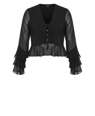 Women's Plus Size Trixie Ruffle Top