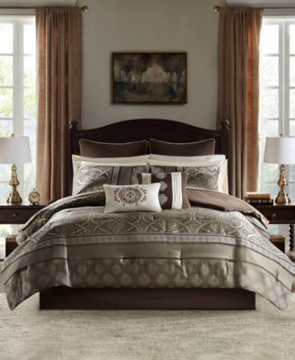 Madison Park Essentials Zara Jacquard 16-Pc. Comforter Set, Queen