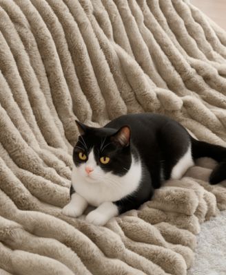 Jasmine Faux Fur Reverse to Velvet 3-Pc. Comforter Set, Full/Queen