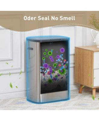 14.5 Gallon Automatic Trash Can with Lid - Smart Motion Sensor Design, 55L Capacity, Perfect for Kitchen, Bathroom, Bedroom & Office