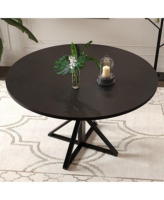 Kitchen Table Round Dining Table for 4 47 inch Farmhouse Kitchen Table Circle Dinner Table