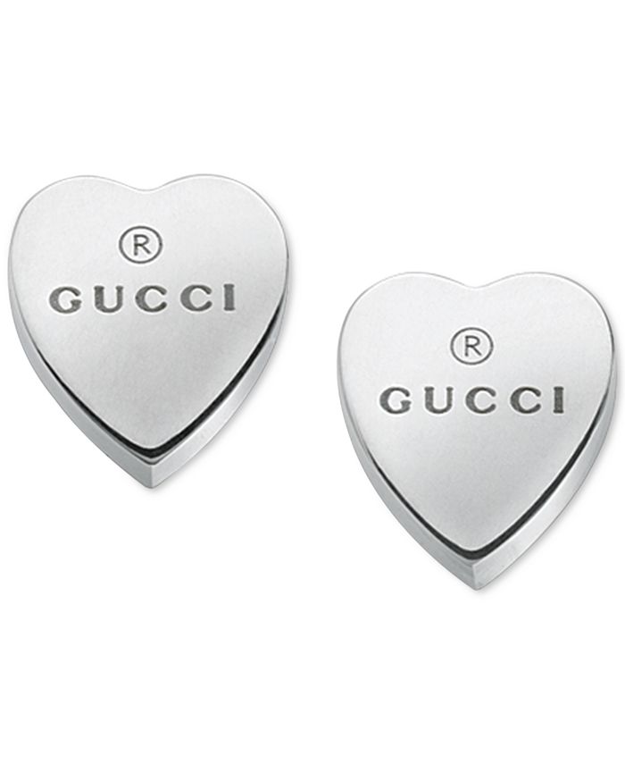 GUCCI Earrings Heart 223990 SV 925 sterling silver Ladies Accessories 9 x  11mm