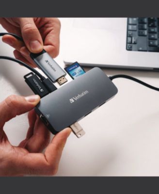 32152 9 Port USB-C Pro Multiport Hub - Gray