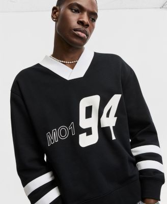 Men's Relaxed-Fit Varsity V-Neck Shirt