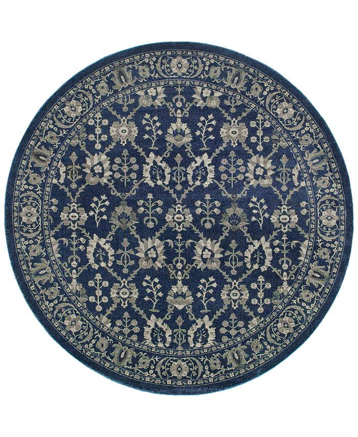 JHB Design Tidewater Fortune Navy/Grey Area Rugs Macy's