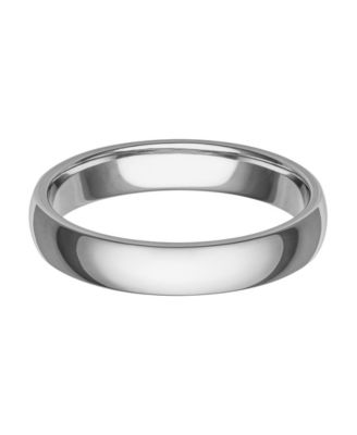 Men's Platinum Ring, 4mm Wedding Band