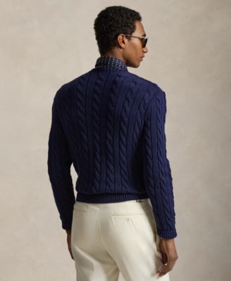 Men's Cable-Knit Cotton Sweater