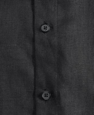 Men's Relaxed-Fit Long-Sleeve Linen Shirt