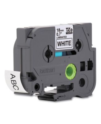 TZE241 0.7 in. x 26.2 ft. TZE Standard Adhesive Laminated Labeling Tape - Black on White