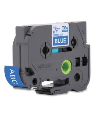 TZE545 0.7 in. x 26.2 ft. TZe Standard Adhesive Laminated Labeling Tape - White on Blue