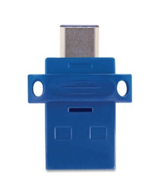 99155 Store  n' Go 64 GB Dual USB 3.0 Flash Drive for USB-C Devices - Blue