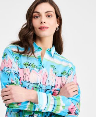 Women's Cotton Scenic Blouse