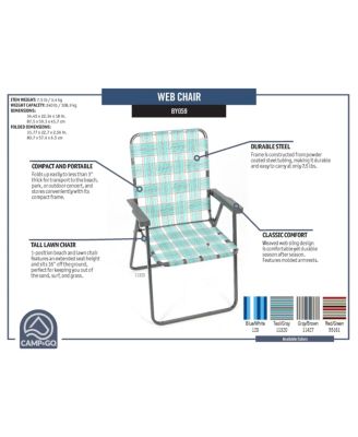 2 x 2 x 3 ft Multi Classic Web Folding Chair