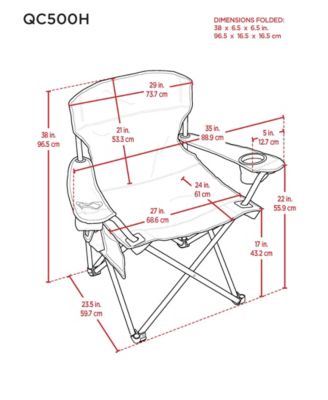 3 x 2 x 3 ft Moss Heavy Duty Heated Quad Chair