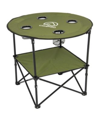 2 x 2 x 2 ft Blue Fabric 28" Diameter Round Portable Table