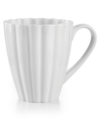 Martha Stewart Collection - Whiteware Fleur Dinnerware Collection Mug