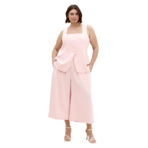 Женские брюки CITY CHIC Plus Size Abbie Crop, цвет: Розовый