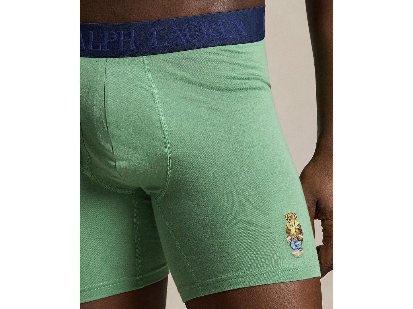 Комплект белья Gift для мужчин, боксеры, 3 шт. — Polo Ralph Lauren, цвет: Тёмно-синий / Синий — фото 5