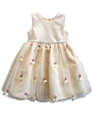 Baby Girls' Schiffli Embroidery Dress and Cardigan, 2-Piece Set