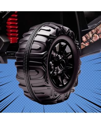 12V Kids UTV with Music, Lights, MP3/USB, Suspension, Camo