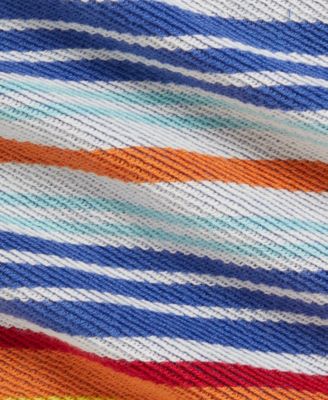 Baby Boys' Striped Long-Sleeve Terry Hoodie and Shorts, 2-Piece Set