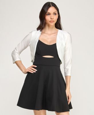 Juniors' 3/4-Sleeve Bolero