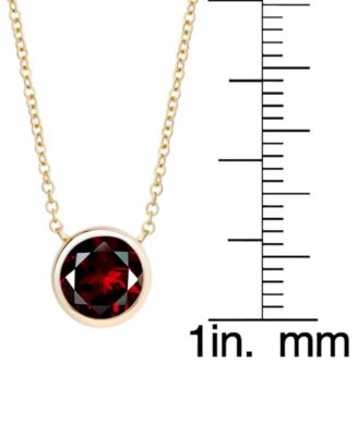 2-Piece Lab Grown Ruby (4-1/4 ct. t.w.) Round Pendant Necklace and Lever Back Earrings Set in 14k Gold Over Sterling Silver