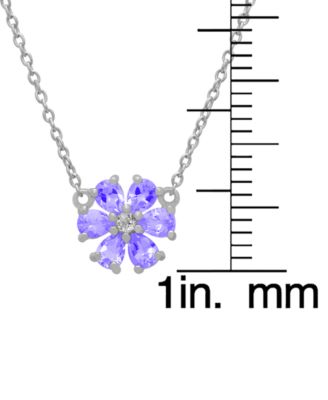 2-Piece Garnet (3.93 ct. t.w.) & Amethyst (3.90 ct. t.w.) Flower Earring and Necklace Set