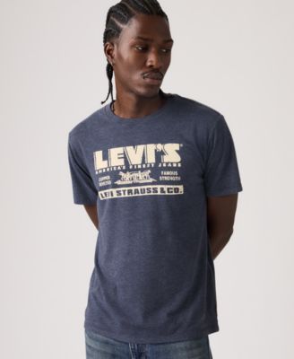 Men's Graphic Logo Detail Crewneck T-Shirt