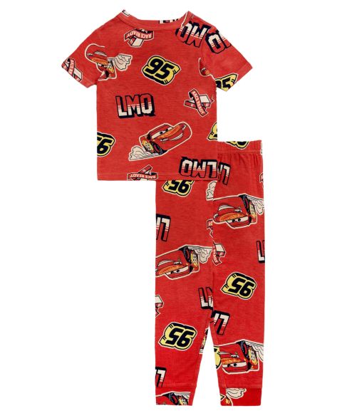 Комплект Cars Short-Sleeve Top and Long Joggers, 2-Piece Set для мальчиков-малышей, цвет: Красный