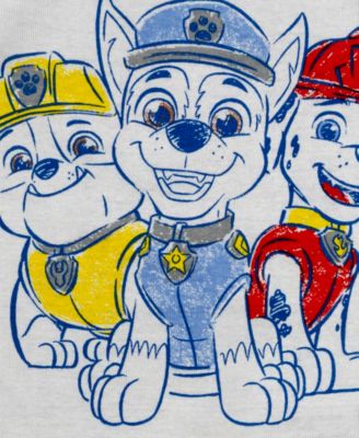 Boys' Toddler 2T-4T Sketchypaw Patrol Graphic Tops, Shorts, and Pants, 4-Piece Pajama Set
