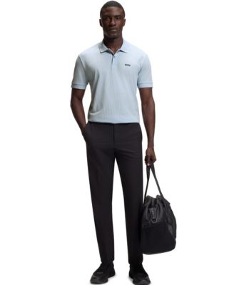 Men's Cotton-Piqu&eacute; All-Over Print Polo Shirt