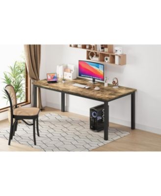 Kitchen Table 71 inch Inch Rectangle Dining Table for 6-8 People for Dining Room, Home Office, Living Room