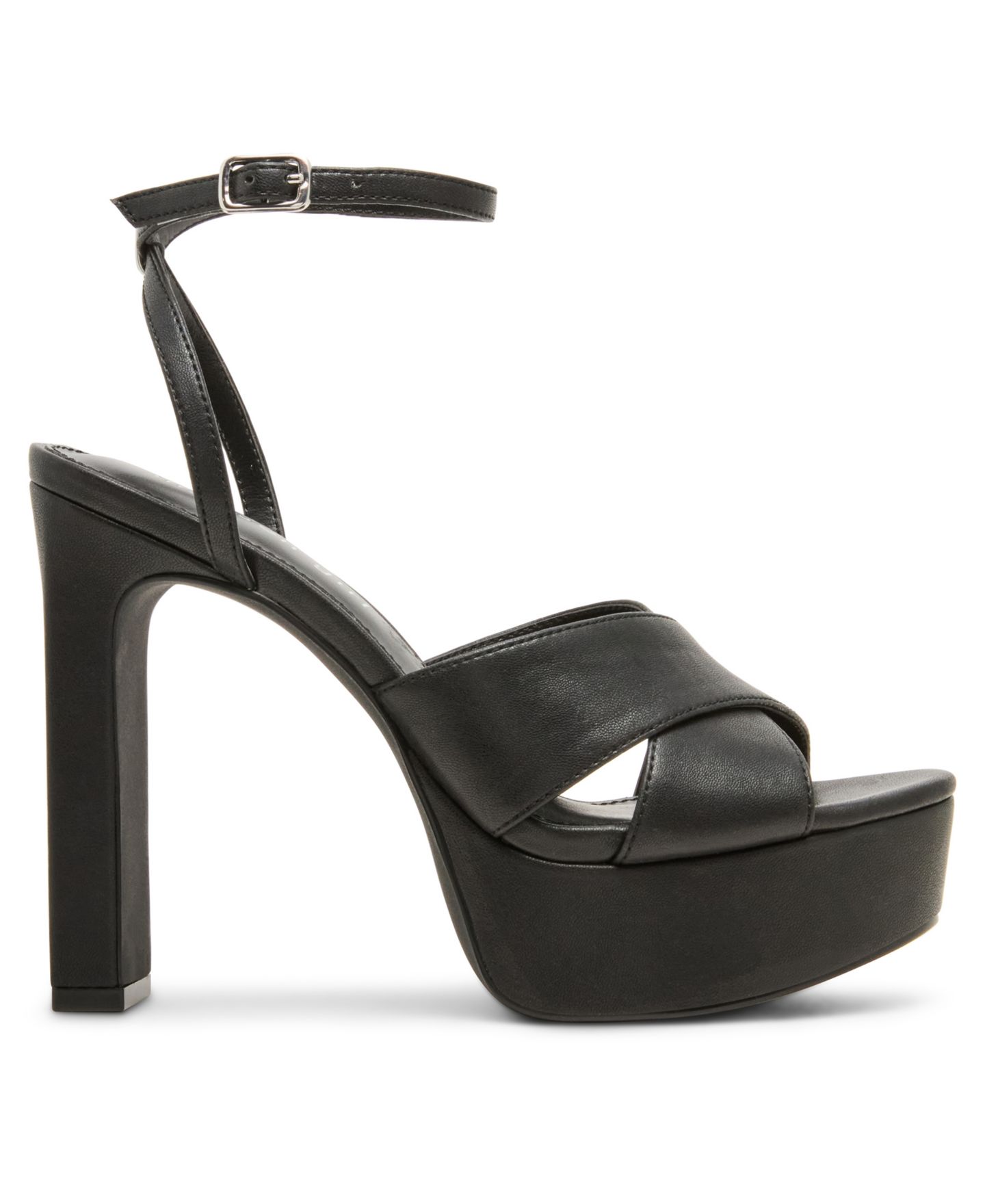 Женские сандалии Madden Girl Amber Crossband Platform Dress Sandals, цвет: Чёрный — фото 2
