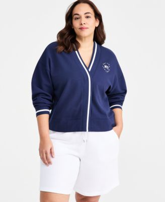 Plus Size NYC Fleece Cardigan Sweatshirt