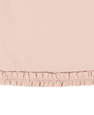 Girls' 4-6X Ribbed Round Neck T-Shirt and Pants, 2-Piece Set