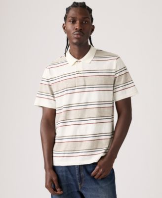 Levi's Men's Merritt Striped Collared Polo Shirt