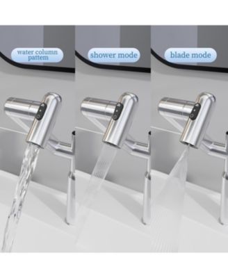 Kitchen Faucet with Pull Down Sprayer, High Arc 360&deg; Swivel Brushed Nickel, 3-Mode Spray Head, for Farmhouse Modern Laundry Rv Bar