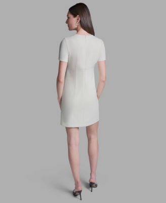 Women's Crewneck Shift Mini Dress