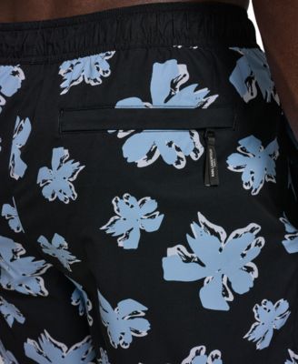 Men's Regular-Fit Quick-Dry 5" Swim Trunks with Boxer Brief Liner