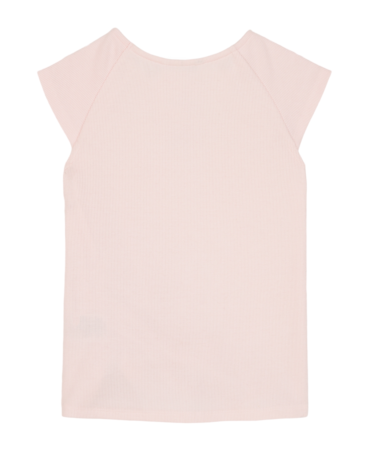 Calvin Klein Girls' 7-16 Ck Side Ruched Round Neck T-Shirt