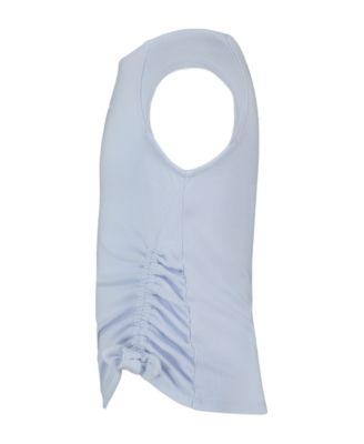 Girls' 7-16 CK Side Ruched Round Neck T-Shirt