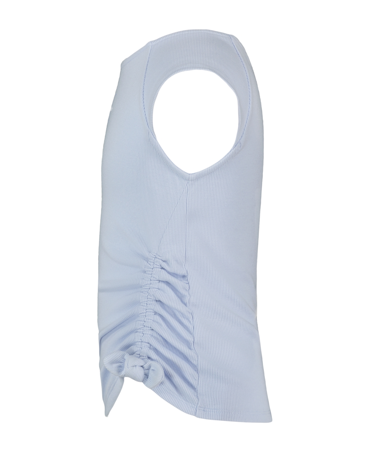 Calvin Klein Girls' 7-16 Ck Side Ruched Round Neck T-Shirt