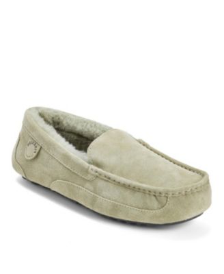 Fireside By Dearfoams Men's Melbourne Genuine Shearling Moccasin Slipper