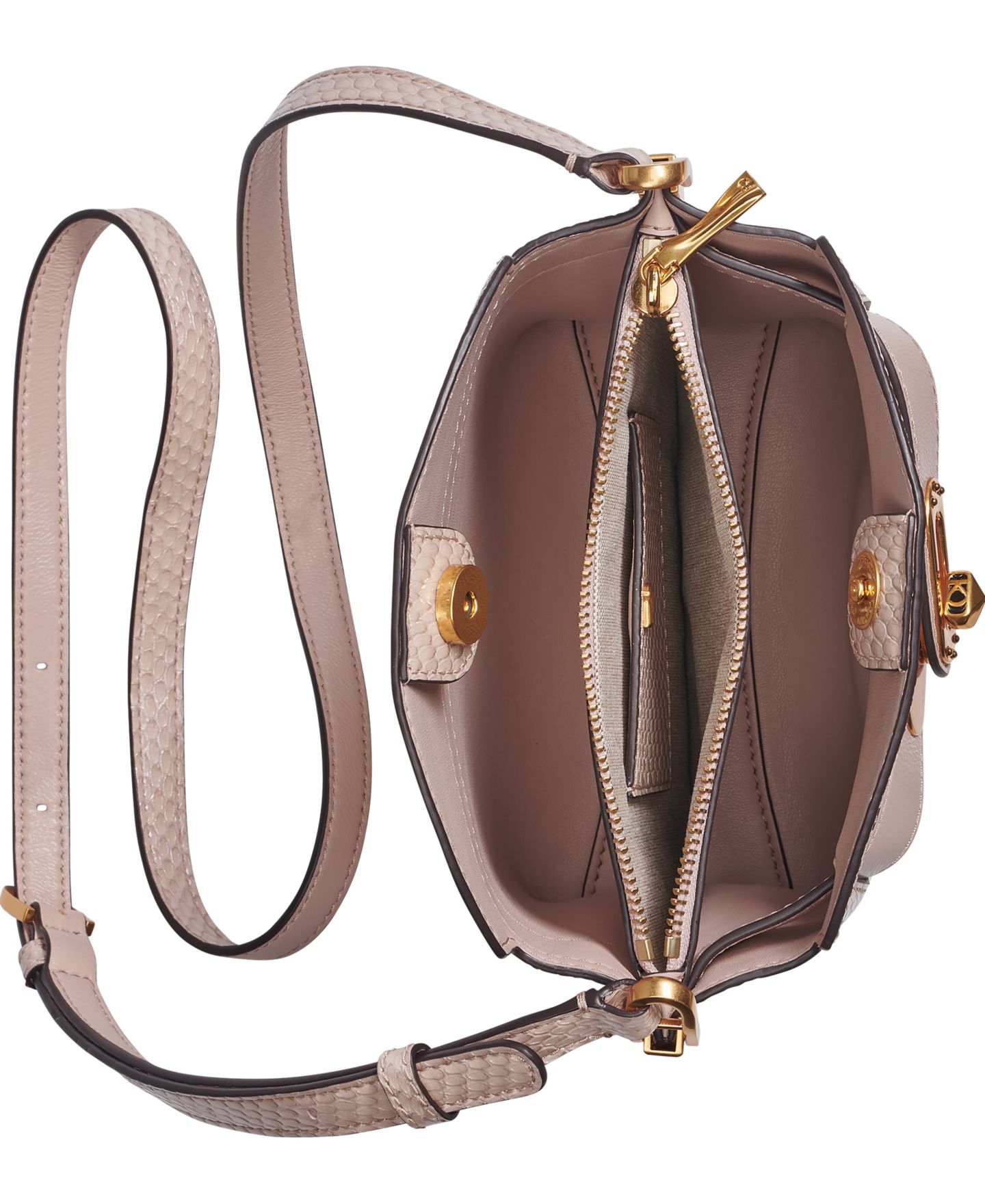 Женская сумка Donna Karan New York Small Bridgehampton Snake Crossbody, цвет: Снежный — фото 4