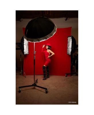 8x13' X-Drop Pro Wrinkle-Resistant Backdrop, Scarlet Red