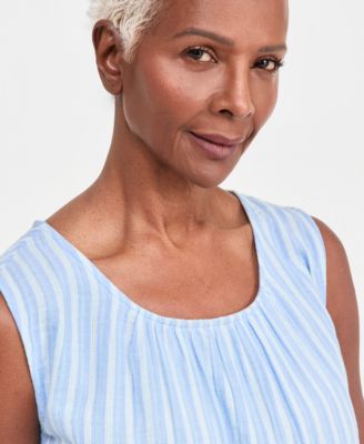 Women's Cotton Gauze Sleeveless Blouse