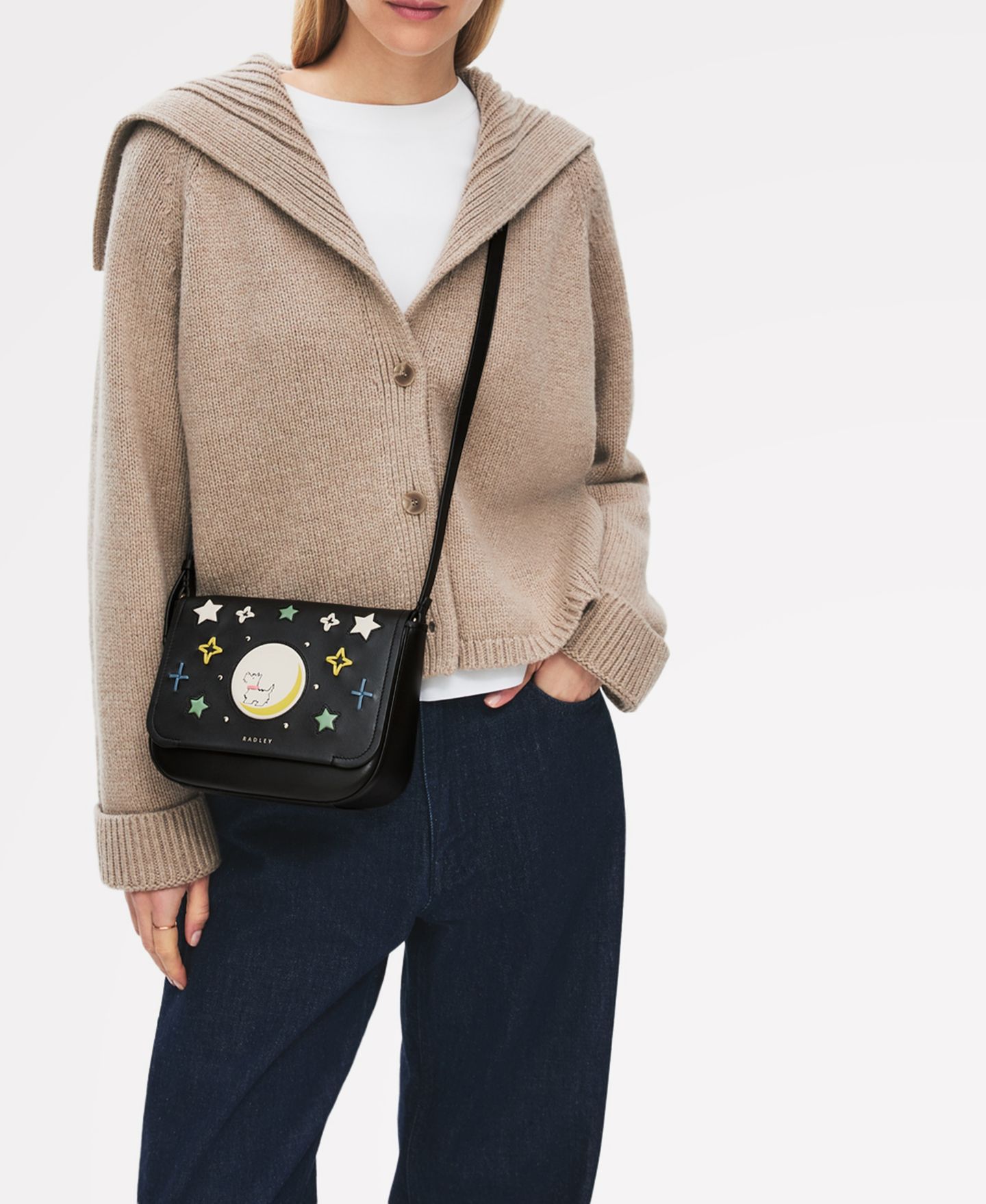 Женская сумка Radley London To The Moon Small Flapover Crossbody, цвет: Чёрный — фото 3